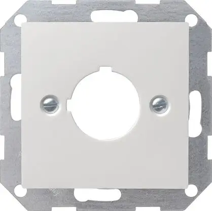 Abdeckung+Tragring Geräte m.22,5mm System 55 reinweiß matt