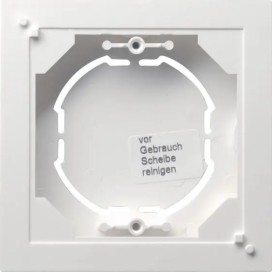 Produktfoto 1 von Aufputz-Gehäuse 1fach flach System 55 reinweiß matt