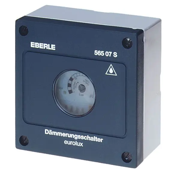 Produktfoto 1 von Dämmerungsschalter AC230V, 1S, 10A, ca. 1...100Lux, Schutzart IP54