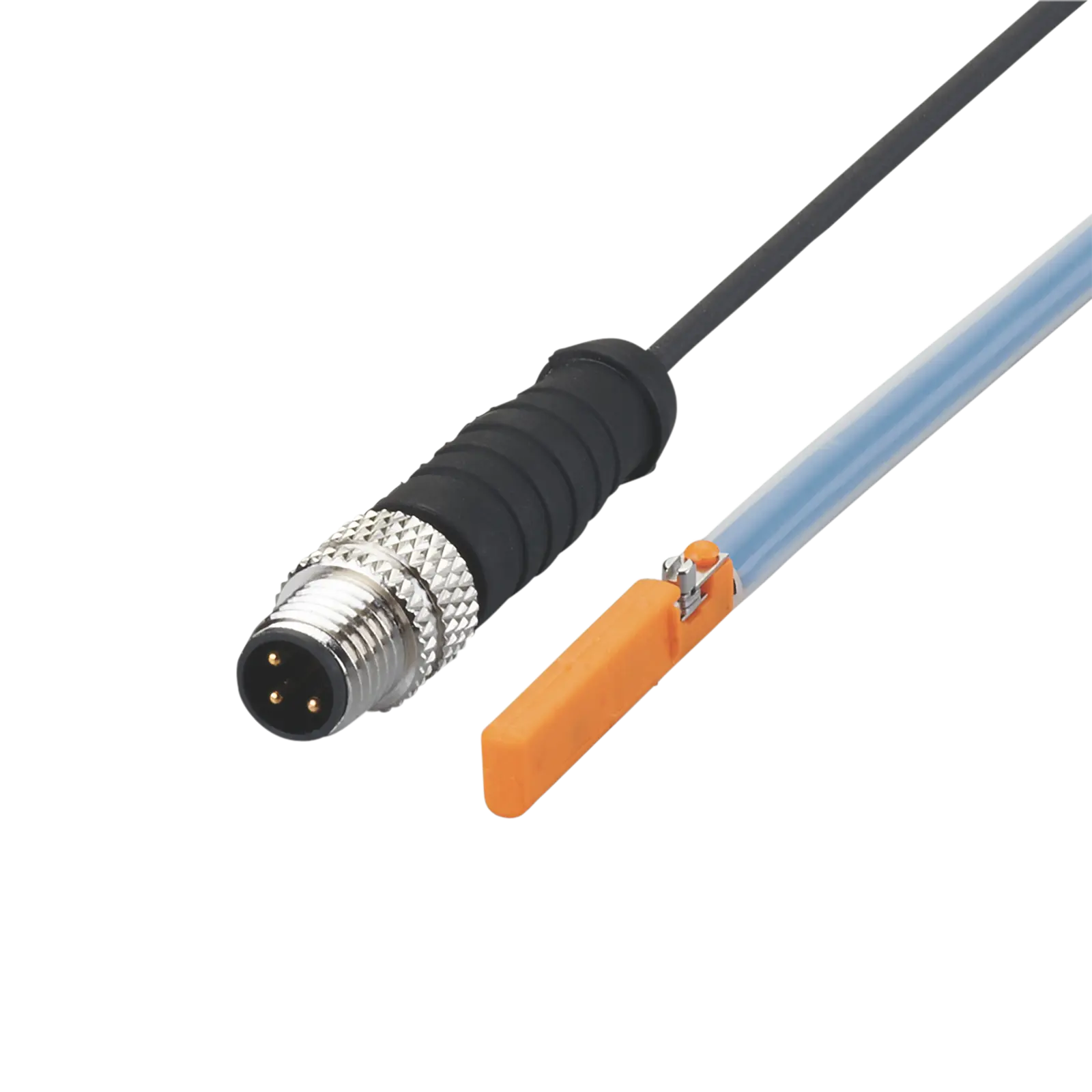 Produktfoto 1 von Zylindersensor GMR 26,1x2,8x5,5 2,8mT Schließer DC PNP 0,3m PUR M8 3L 10000Hz
