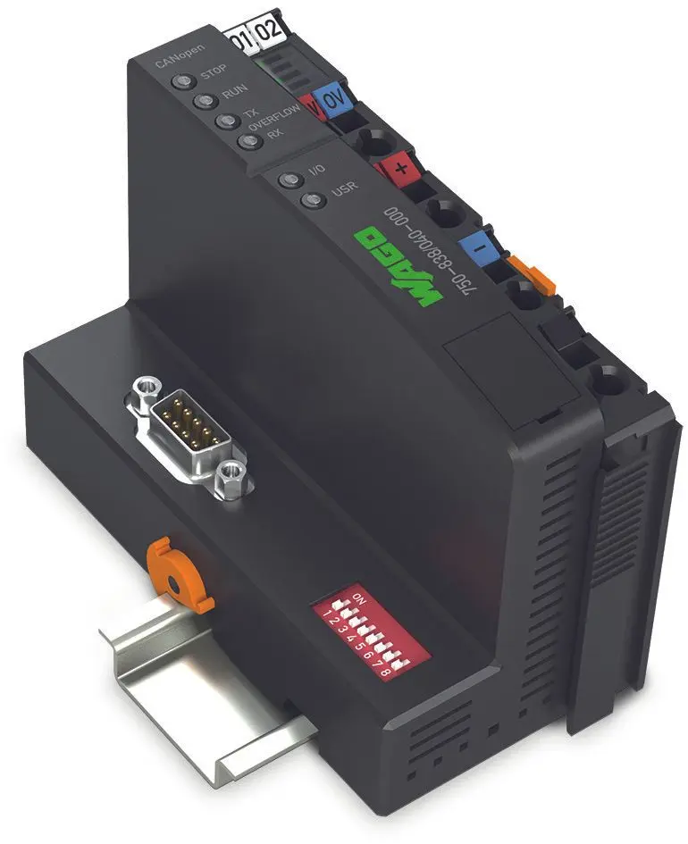Produktfoto 1 von Controller CANopen,640/832 KB Programm/ RAM,D-Sub,dunkelgrau