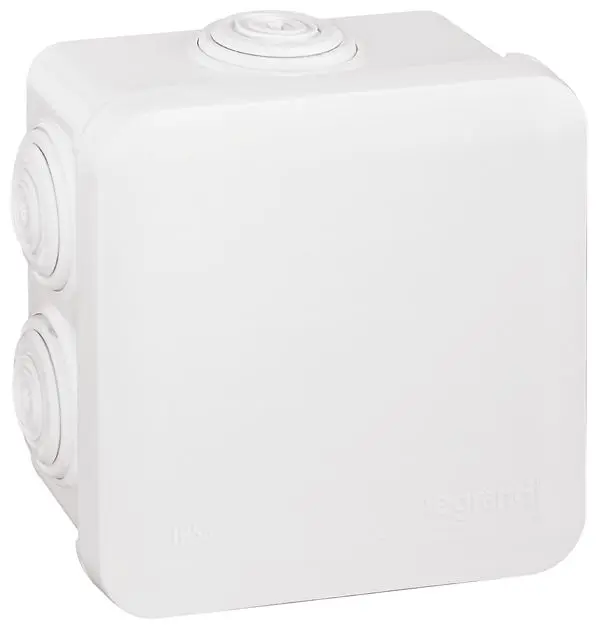 Produktfoto 1 von Abzweigdose Plexo, 80x80x45mm HxBxT, IP 55 , 7 Membran-Einführungen