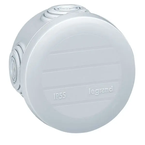 Produktfoto 1 von Abzweigdose Plexo, Rund, D= 60x Tiefe 40mm, IP 55, 4 Membran-Einführungen