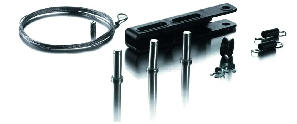 Produktfoto 1 von Verriegelungswippe m. 2500mm Drahtseil und Verklemmung