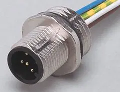 Produktfoto 1 von Einbaustecker <125VAC 0,5m PVC Gehäuse Zinkdruckguss IP68