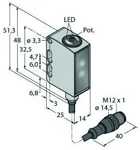 Produktfoto 1 von Opto Sensor Einweglichtschranke (Empfänger)