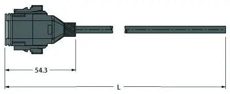 Deutsch Ventilsteckverbinder DT06, Anschlussleitung