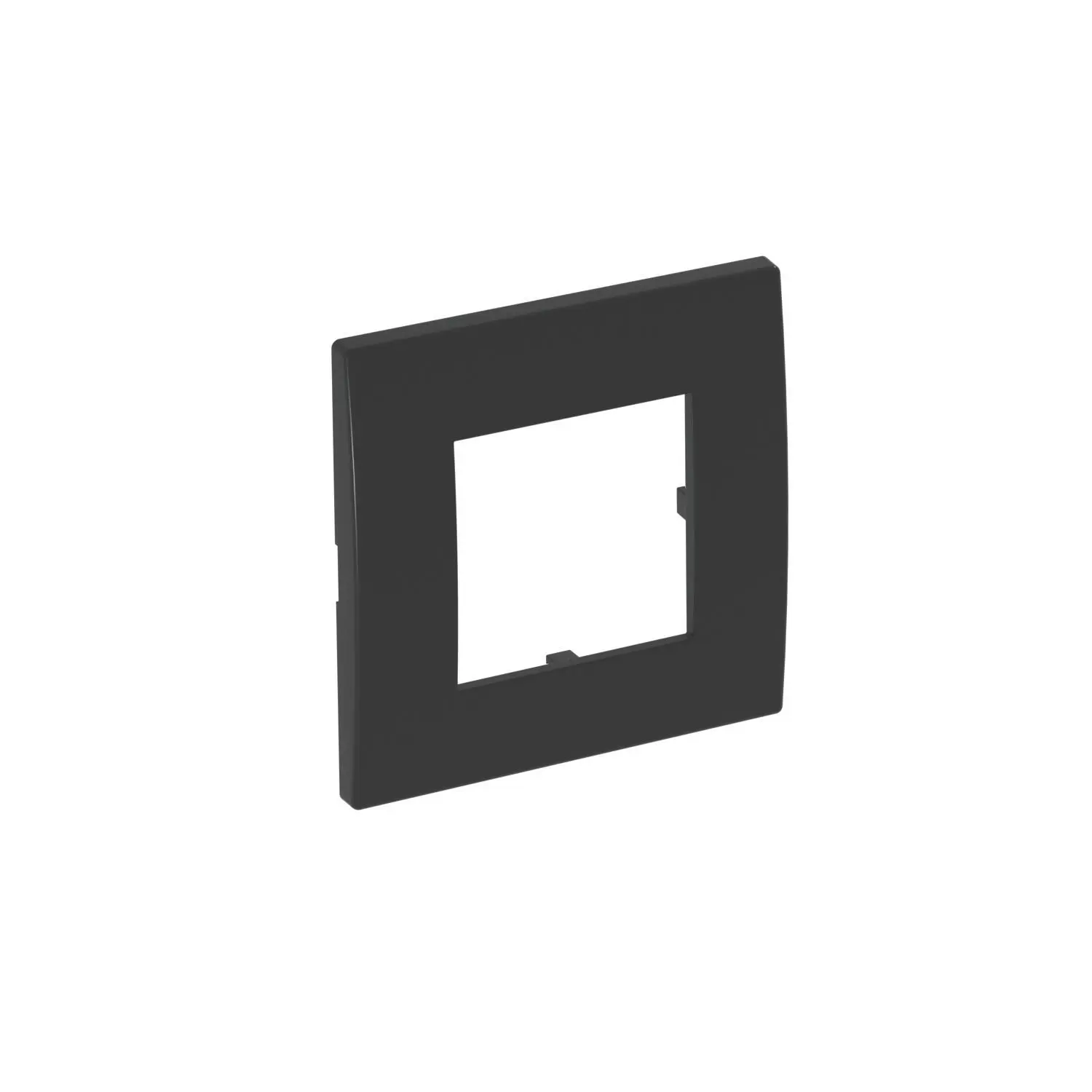 Produktfoto 1 von Abdeckrahmen Modul 45, 1fach 84x84mm, PC, schwarzgrau, RAL 7021