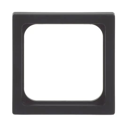 Produktfoto 1 von Abdeckung für Kommunikationsgeräte 50x50mm UP schwarz matt