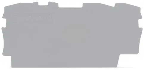 Produktfoto 1 von Abschluss- und Zwischenplatte,0,8 mm dick,grau