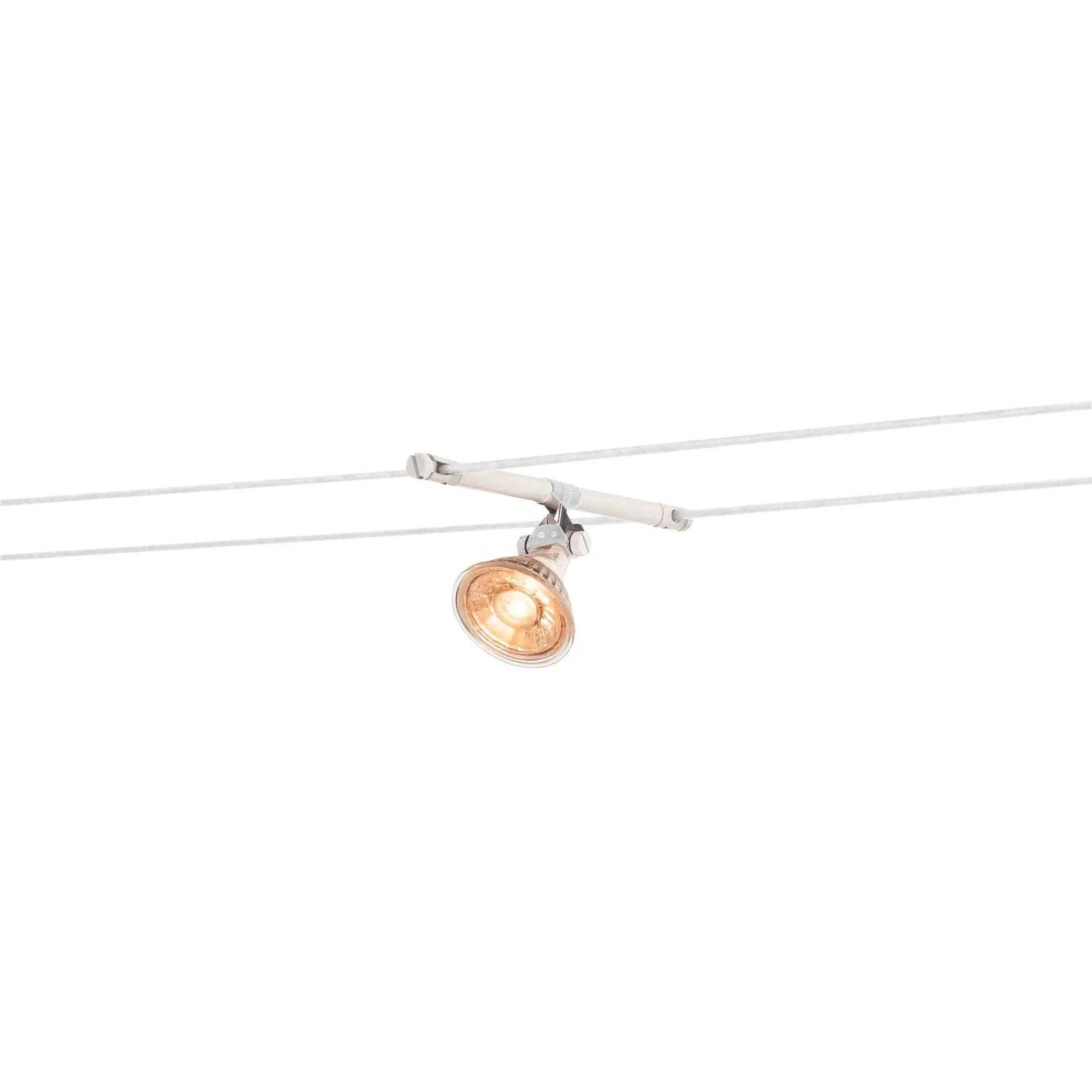 Produktfoto 1 von COSMIC Lampenhalter f.TENSEO NV Seil- system QR-C51 weiß schwenkbar 2Stück