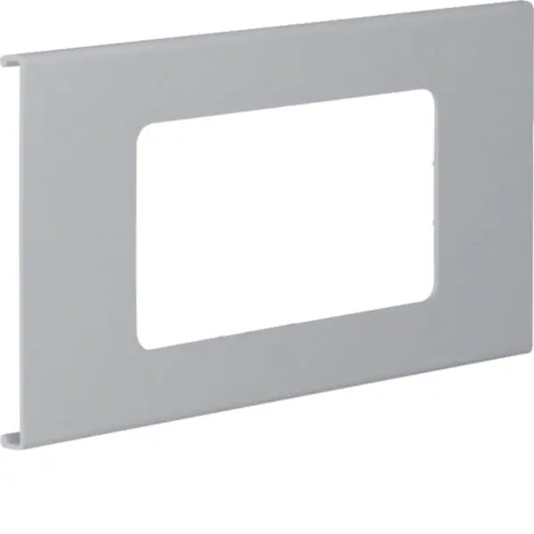 Produktfoto 1 von Blende 2f R7 für UP-Einsatz mit Rahmen PVC zu FB Oberteil 130mm steingrau