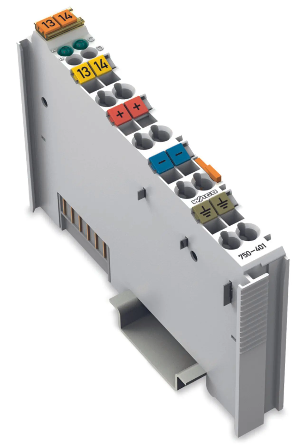 Produktfoto 1 von 2-Kanal-Digitaleingang,DC 24 V,0,2ms, lichtgrau