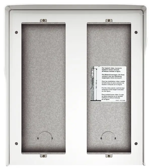 Produktfoto 1 von 6-moduliger APkasten, 2-reihig, Allwhite