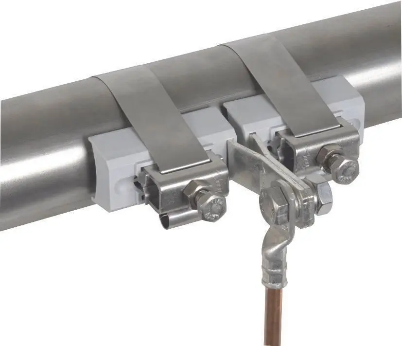 Produktfoto 1 von Bandrohrschelle f. Ex-Bereich D 27-89mm m. Anschlussschraube M10 Cu/gal Sn-NIRO