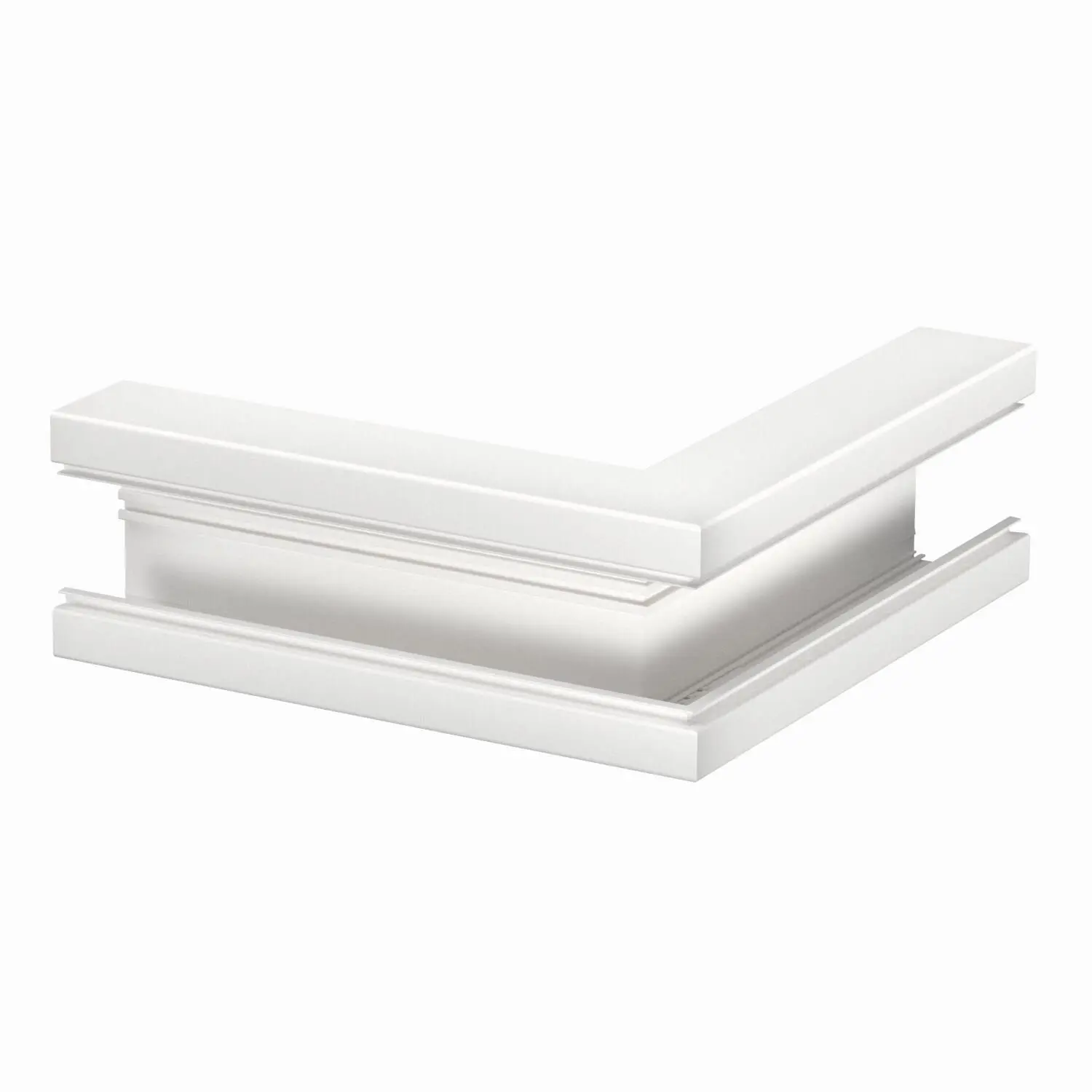 Produktfoto 1 von Außeneck symmetrisch 70x130mm, Alu, reinweiß, RAL 9010
