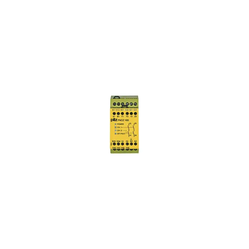 Produktfoto 1 von PNOZ 16S 110VAC 24VDC 2n/o 2so Sicherheitsschaltgerät