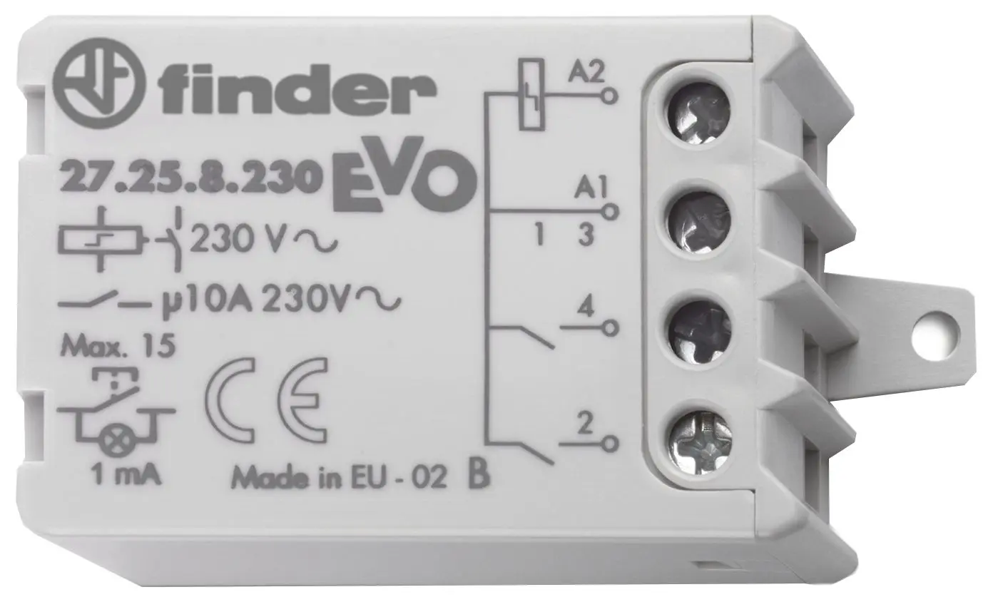 Produktfoto 1 von Stromstoßschalter für Chassis oder UP-Dose, 2 Schließer 10 A, 4 Sequenzen