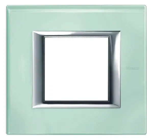 Produktfoto 1 von Abdeckrahmen AXOLUTE: 1f, 2 Module, Kristallglas