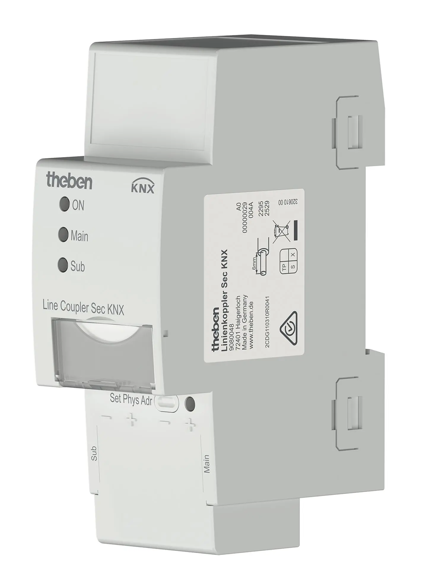 Produktfoto 1 von KNX Linienkoppler, Data Secure, für die Verbindung von KNX Linien oder Bereichen