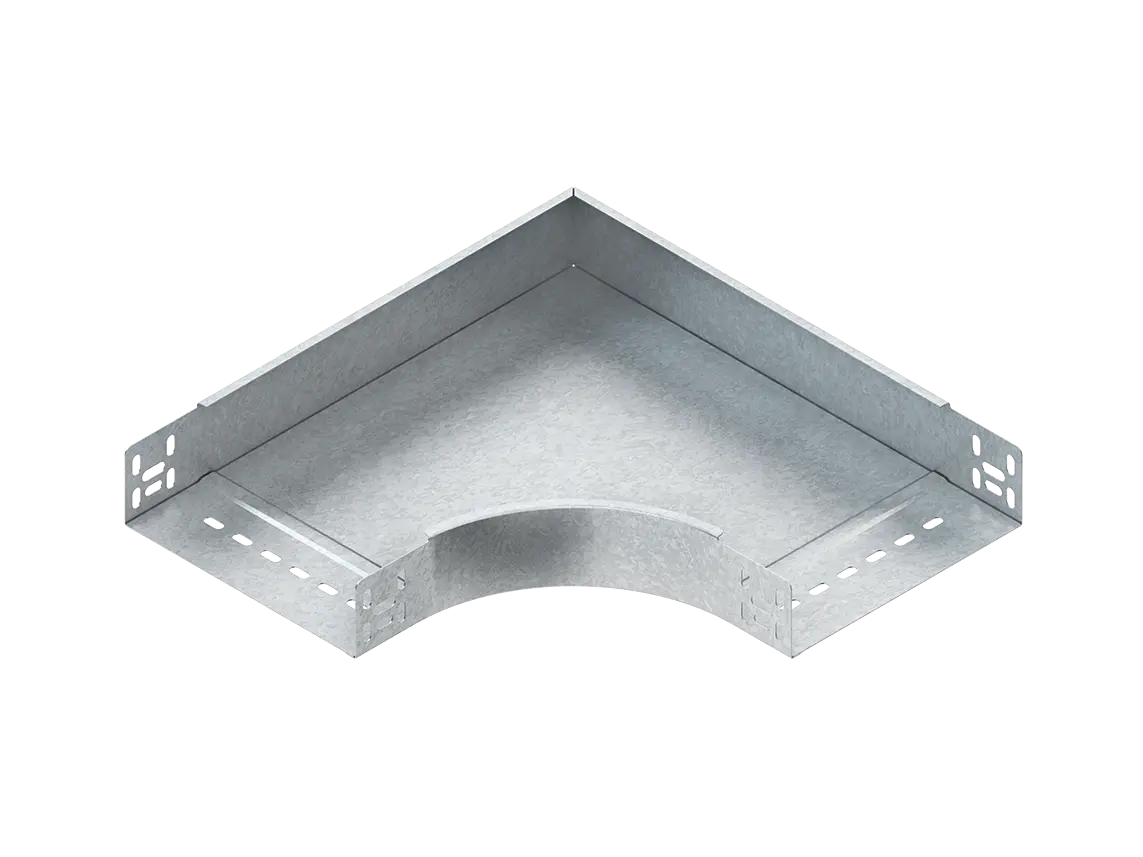Bogen 90°, 60x102 mm, mit ungelochten Seitenholmen Edelstahl