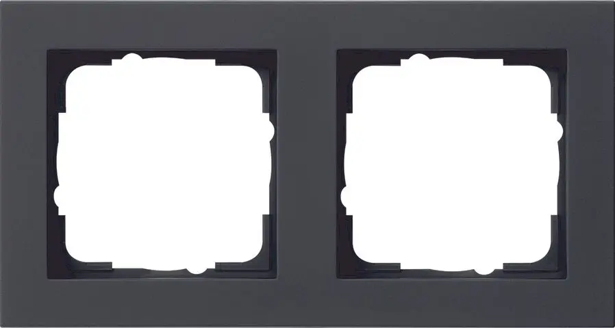 Produktfoto 1 von Abdeckrahmen 2f Gira E2 Schwarz