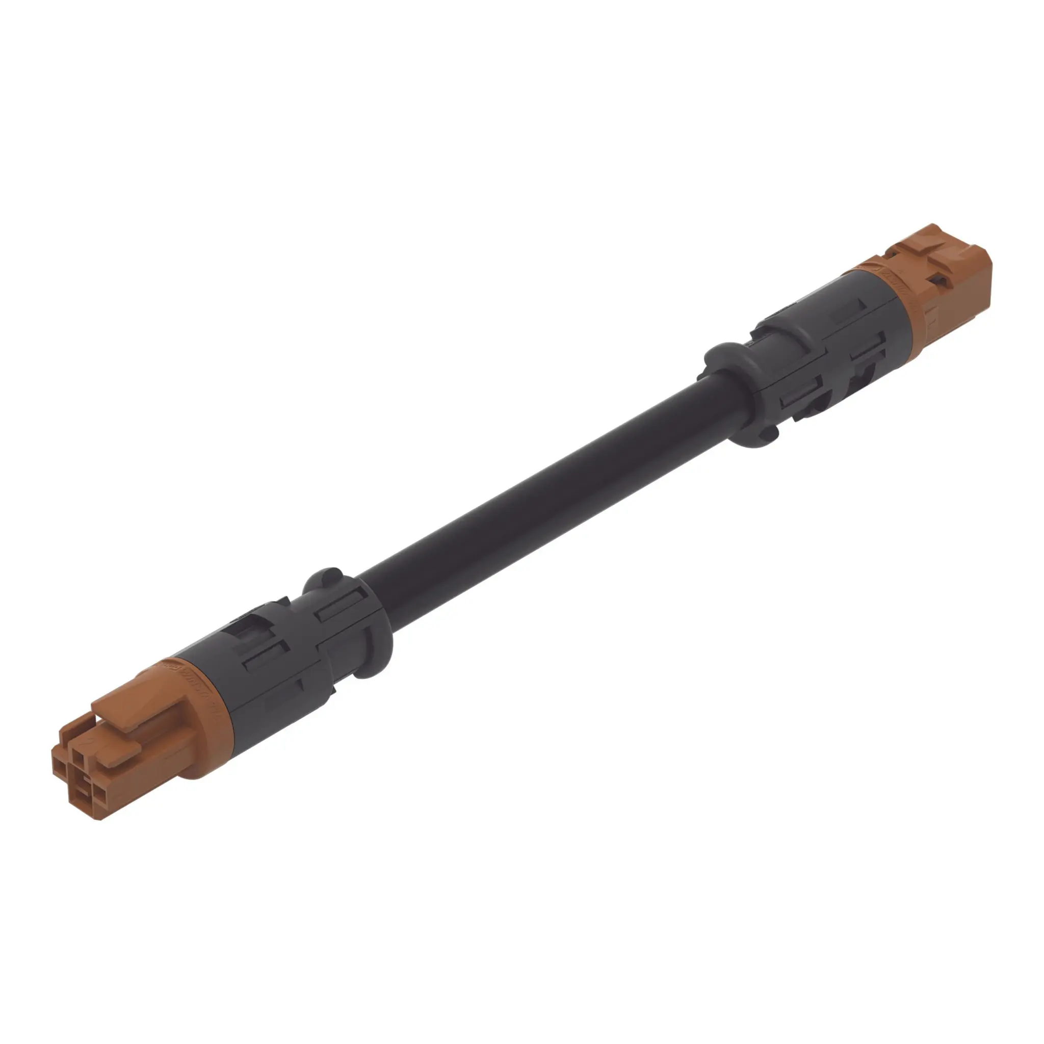 Produktfoto 1 von konfektionierte Verbindungsleitung,Eca, Buchse Stecker,braun