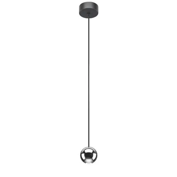 Produktfoto 1 von LED-Pendelleuchte, sw/chrom 4,5W 3000K, 38°, CRI > 90, 220lm