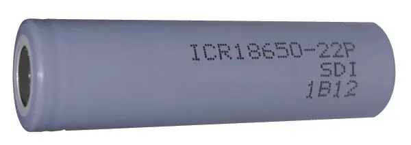 Produktfoto 1 von Ersatzbatterie Lithium-Ionen Typ 18650 Spannung: 3,6V DC