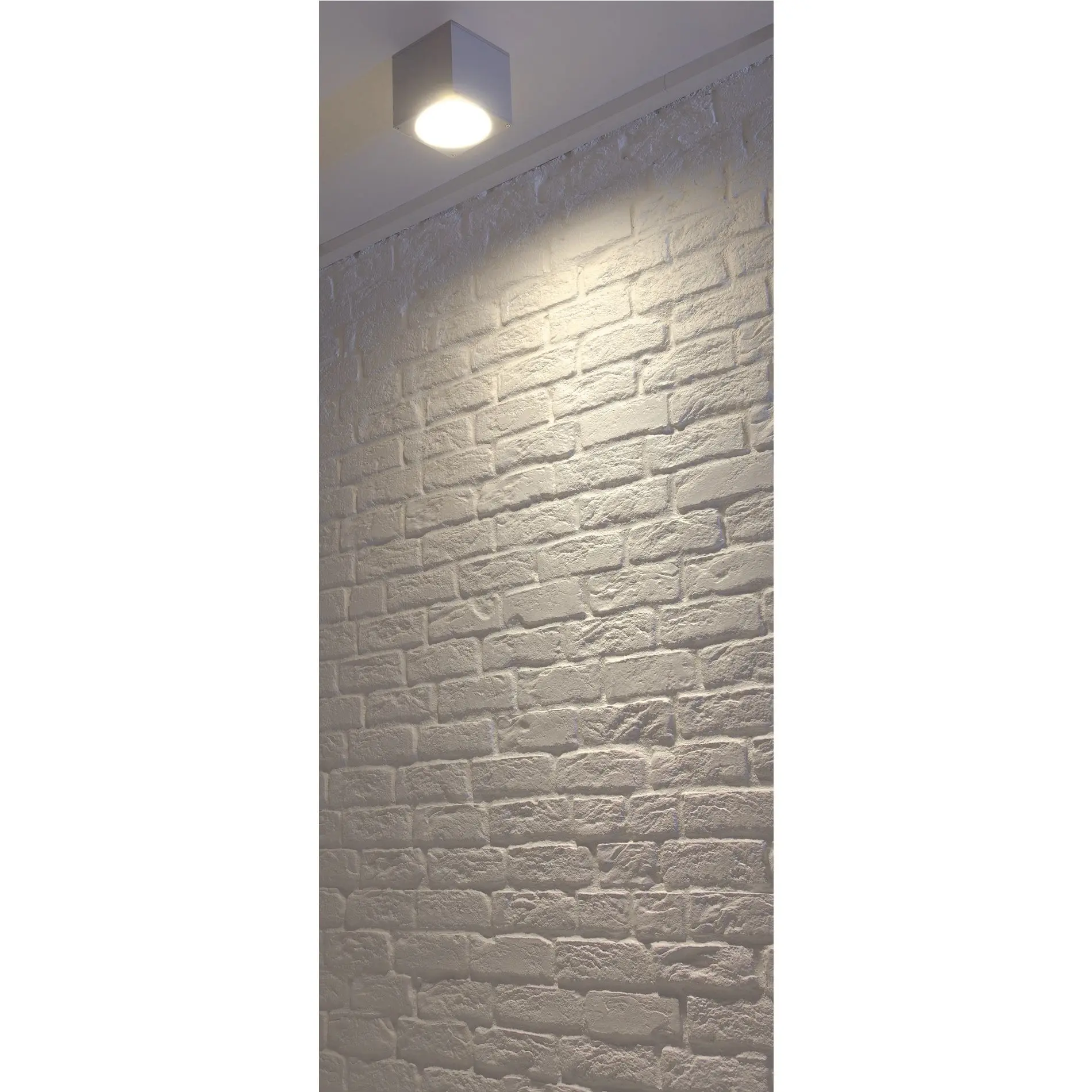Produktfoto 1 von BIG THEO CEILING OUT Deckenleuchte eckig silbergrau ES111 max.75W