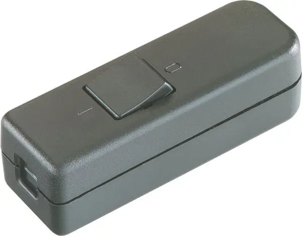 Produktfoto 1 von Schnur-Zwischenschalter Serie 8006 sw/sw Ausschalter 1pol