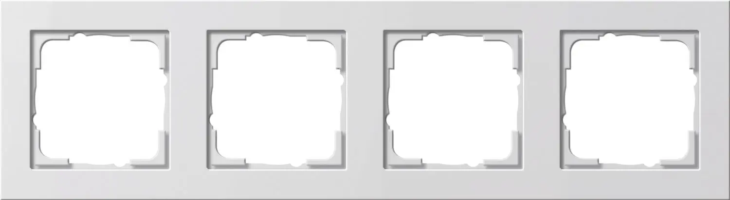 Produktfoto 1 von Abdeckrahmen 4fach E2 reinweiß
