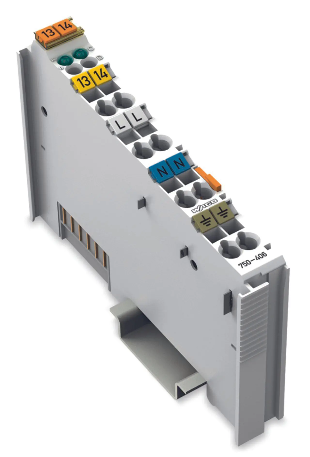 Produktfoto 1 von 2-Kanal-Digitaleingang,AC 120V, lichtgrau