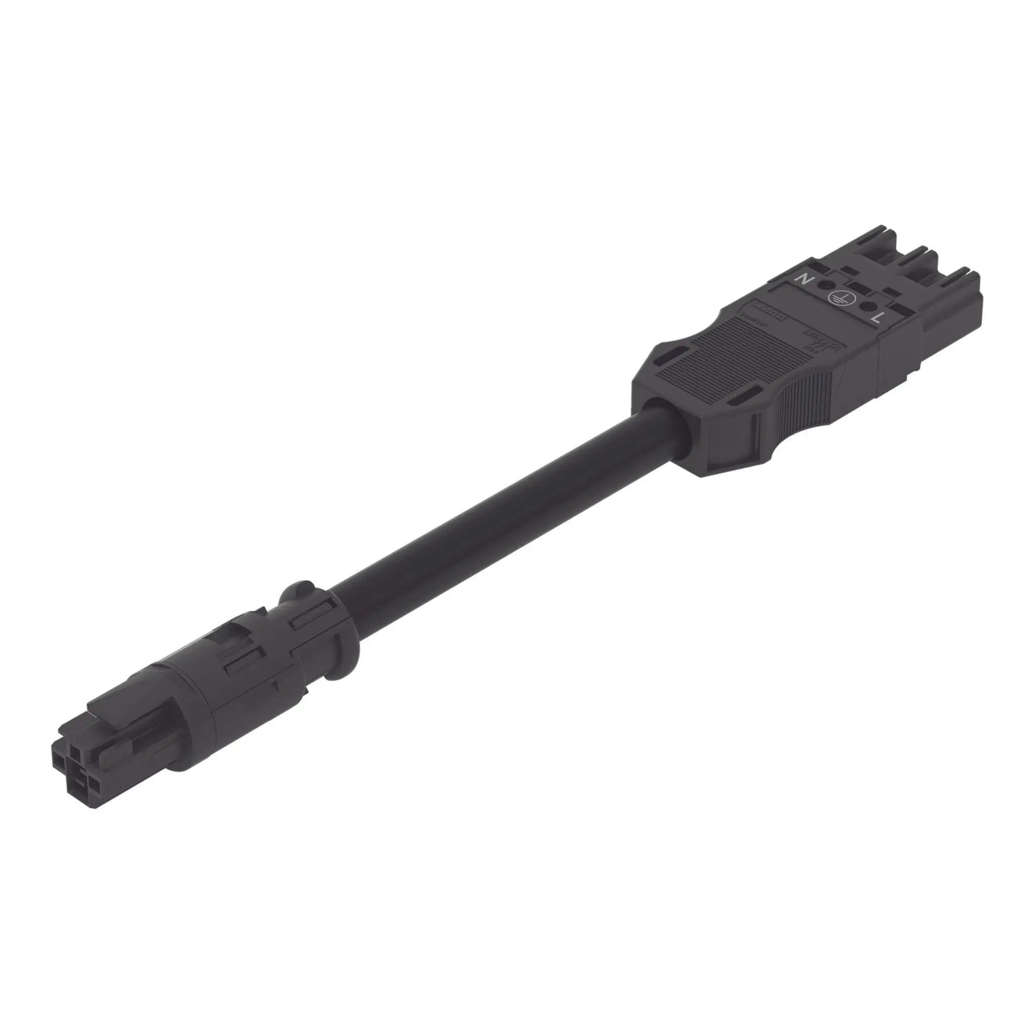 Produktfoto 1 von konfektionierte Übergangsleitung,B2ca, Buchse/Stecker MIDI,schwarz