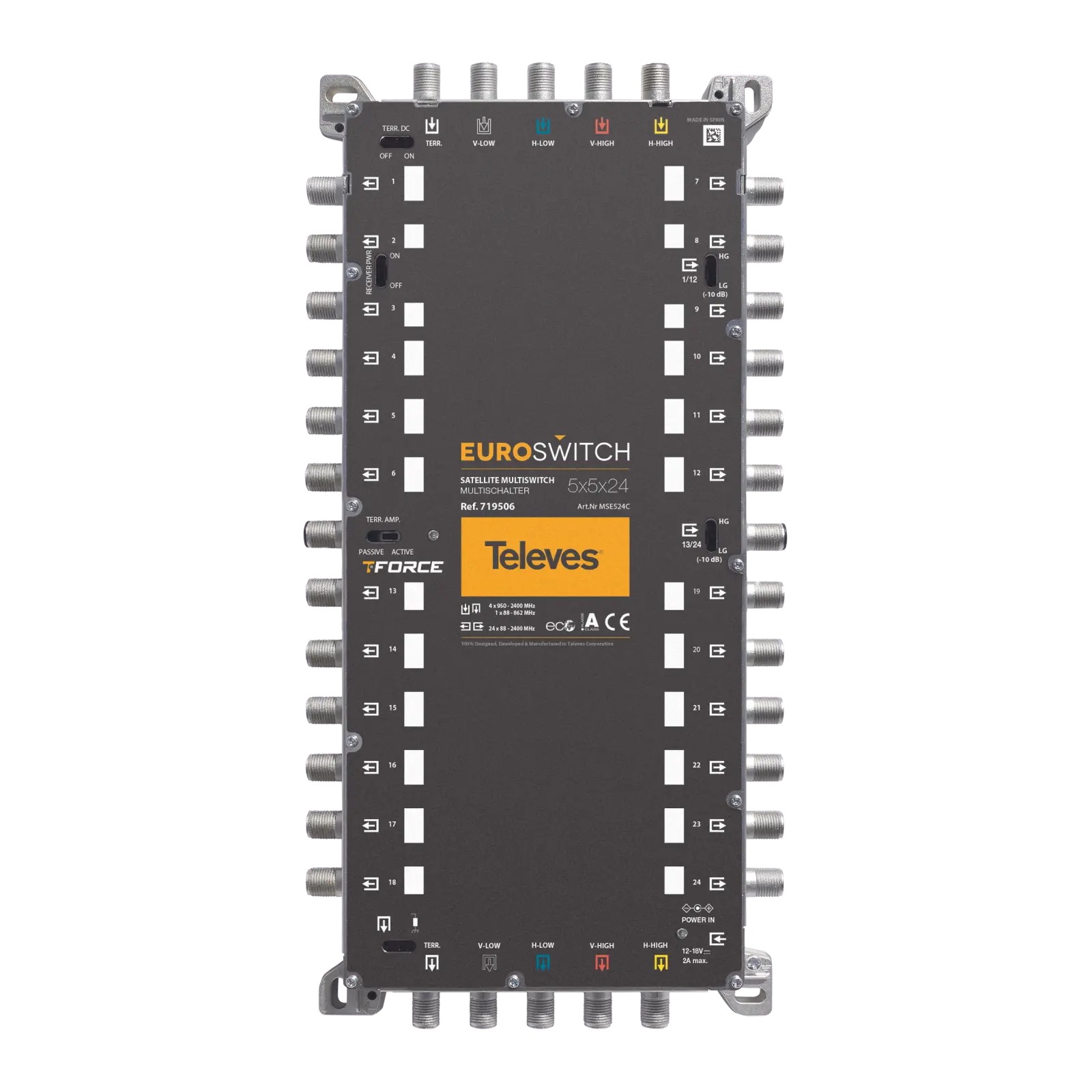 Produktfoto 1 von 5in24 Guss-Multischalter EUROSWITCH receiverpowered kaskadierbar