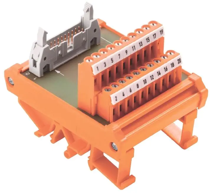 Produktfoto 1 von Übergabeelement, Steckverbinder nach IEC 603-1/ DIN 41651, Anzahl der Signale: 2