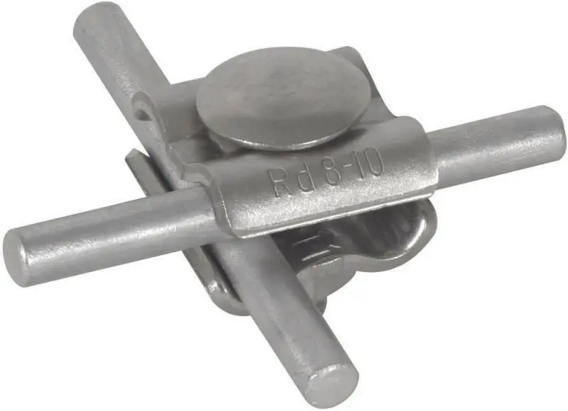 Produktfoto 1 von Universal-Verbinder NIRO f. Rd 8-10mm f. Kreuz, T- u. Parallel-Verbindungen