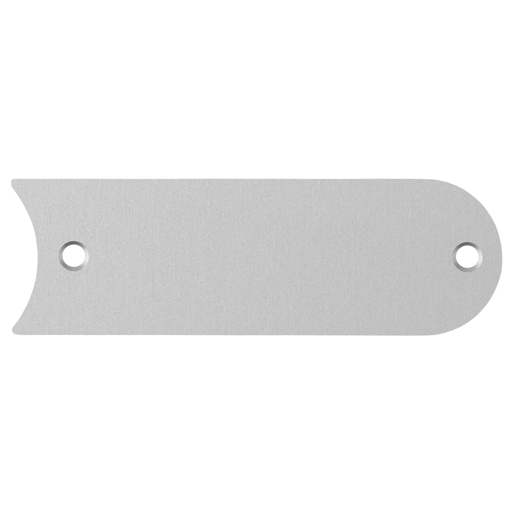 Produktfoto 1 von Gravierschild silber eloxiert seitlich abgerundet