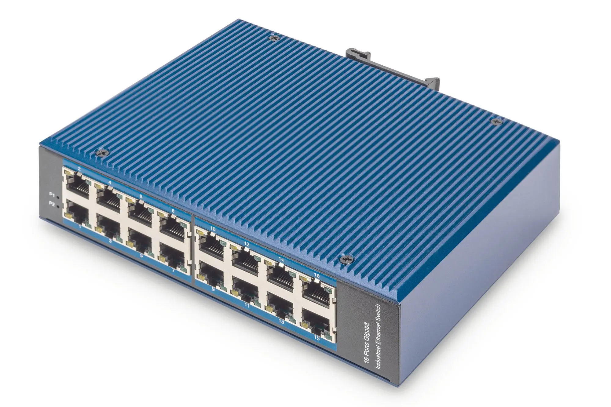 Produktfoto 1 von DIGITUS Industrial 16-Port Gigabit Switch Unmanaged