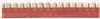 Produktfoto 1 von Verbindungsbrücke rot für A1/A2-Klemmen bis 16 Fassungen der Serie 39/93 max.36A