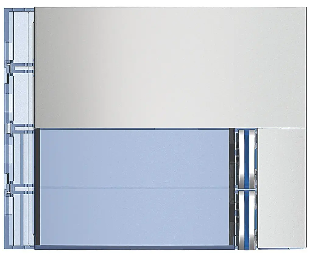 Produktfoto 1 von Frontblende f.Ruftastmodul SFERA Aluminium m.2 Ruftasten, Allmetal