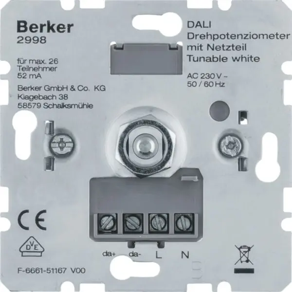 Produktfoto 1 von DALI Drehpot. Tunable white m. Netzt.