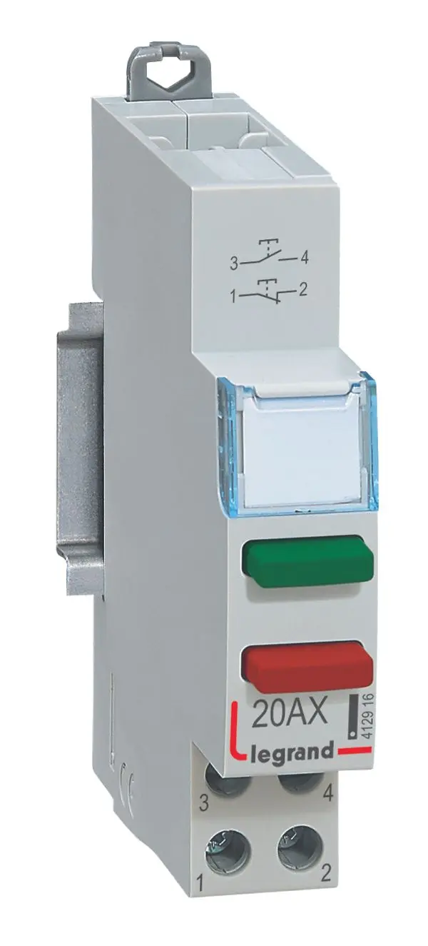 Produktfoto 1 von Taster CX3 20A 1 Schließer Grün + 1 Öffner Rot, AC-12,1TE