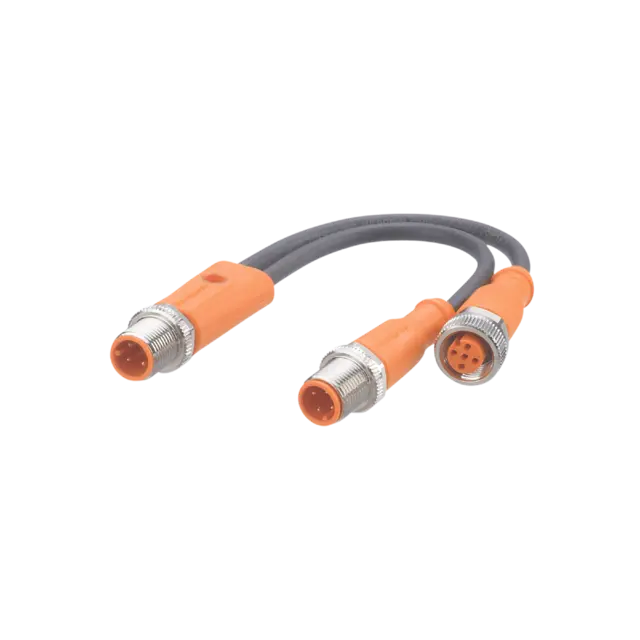 Produktfoto 1 von Y-Verbindungskabel M12 0,1m PUR IP65/67-69K
