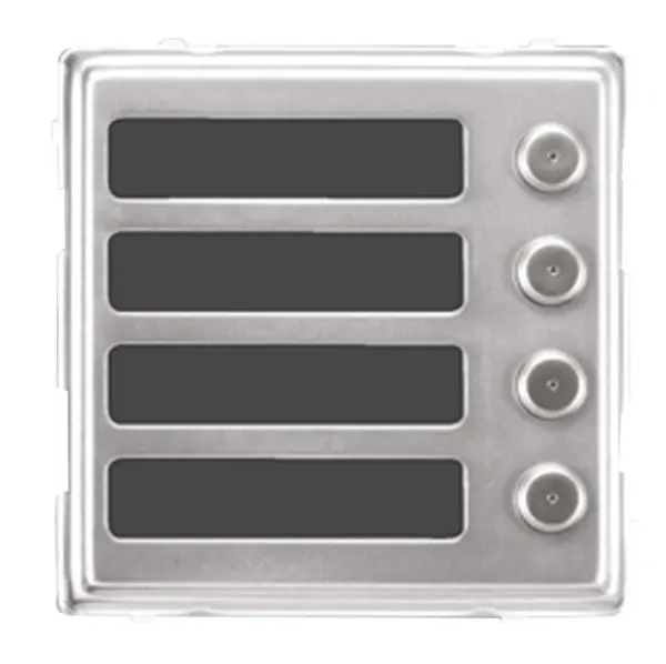 Produktfoto 1 von Tastenfeld Sinthesi S2 4 Klingeltaster max. 24V 1,0A Beleuchtung grün