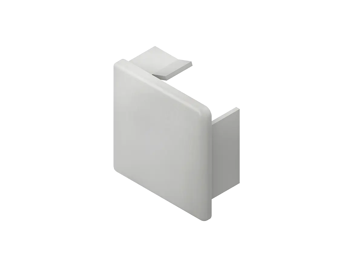 Produktfoto 1 von Endstück 40X40 grau RAL7030 E4040.1