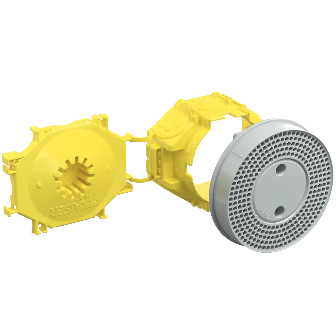 Betonbau, B1 Universal-Wandauslass, 2-teilig, Auslassöffnung Ø 45 mm