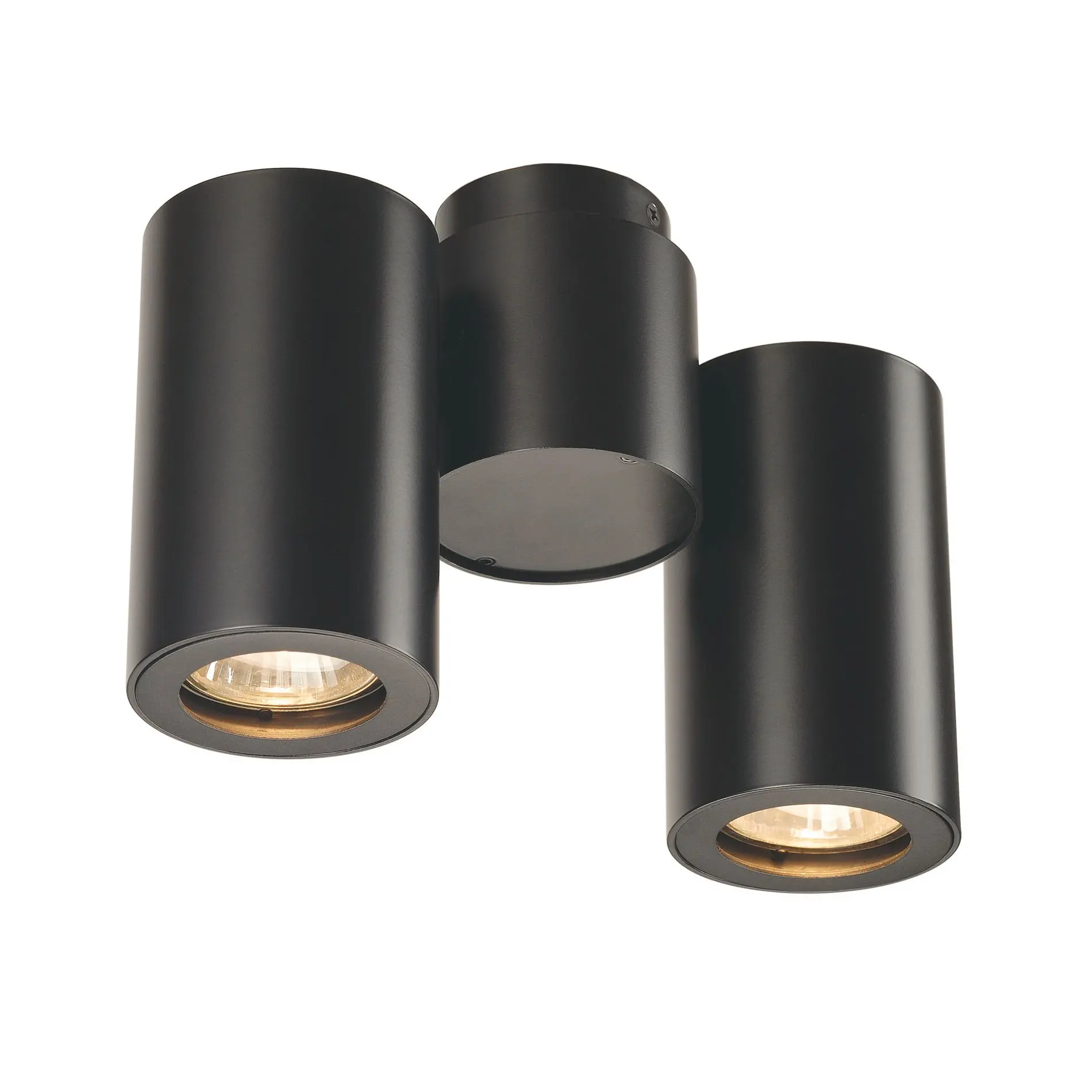 ENOLA_B SPOT double Wand- u.Decken- leuchte mattschwarz GU10 max.2x50W