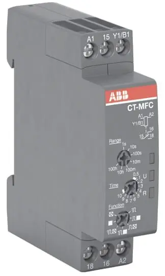 Produktfoto 1 von CT-MFC.12 Zeitrelais, multifunktional 1We, 24-48VDC/24-240VAC