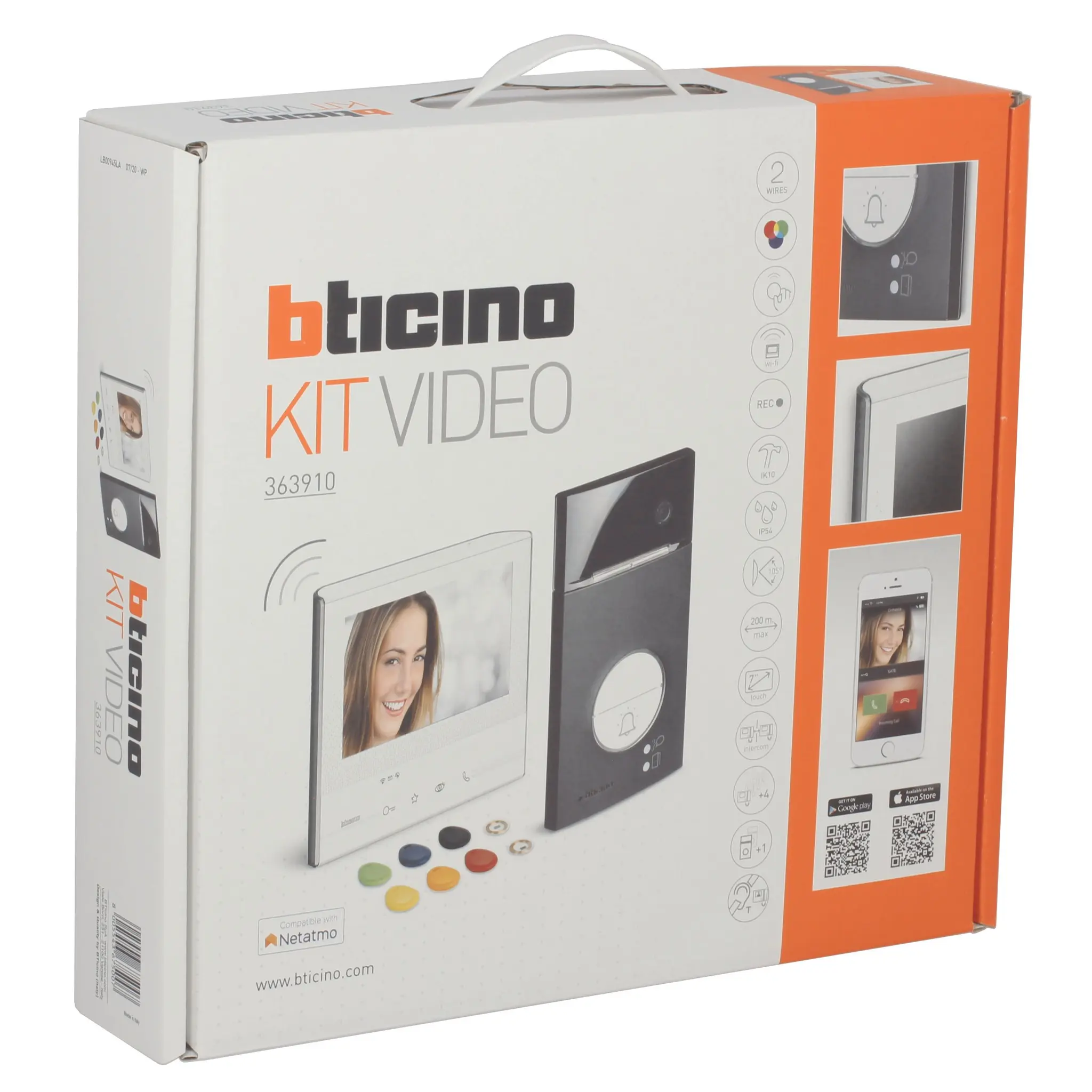 Produktfoto 1 von Flex'ONE Video-Set mit Türstation LINEA3000 Black (1 und 2 RT) +